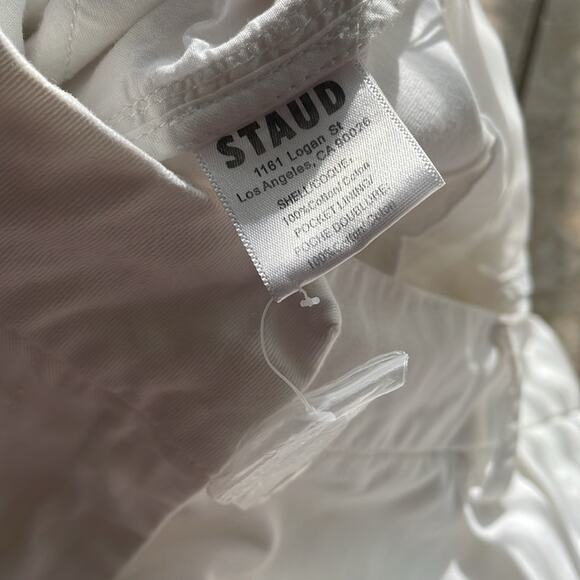 STAUD Luisa Wide Leg Trouser Pants - Picture 15 of 16